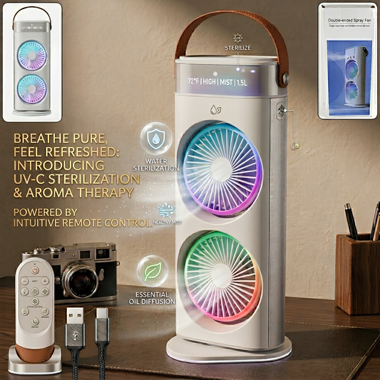 Electric Fan Desktop Double-head Powerful Air Cooler